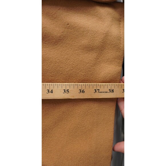 Vtg Camel Overcoat 100% Pure Cashmere Men's L Loomed/Tailored New England Manner - Picture 7 of 12